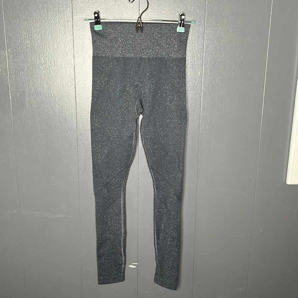 Athleta‎ Shimmer Glitter Seamless Tights Size Small